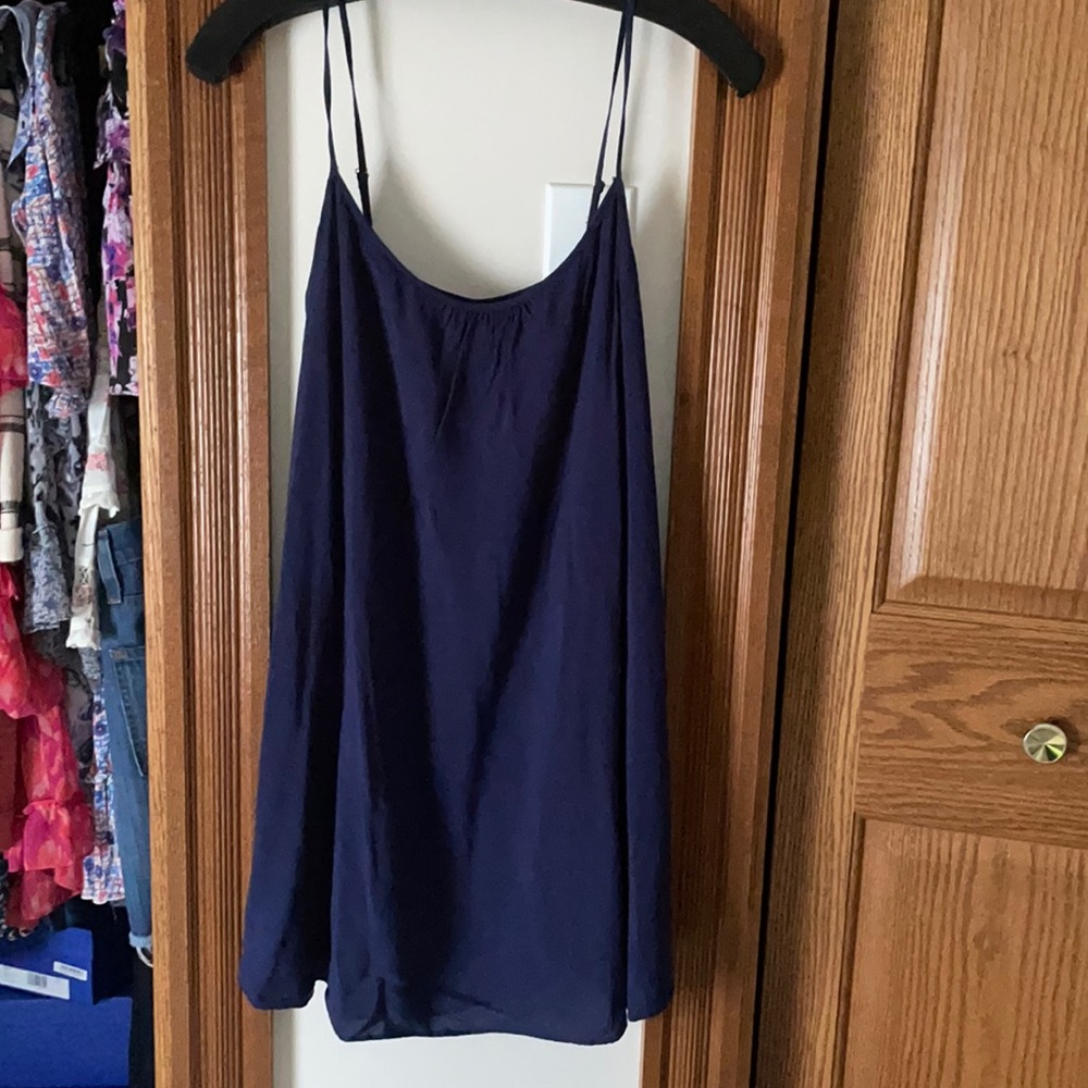Navy Lilly Pulitzer dress with adjustable straps